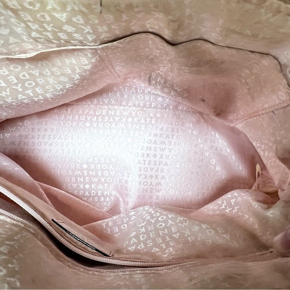 Kate Spade Wellesley Rachelle Metallic Rose Gold Leather Crossbody Handbag - Picture 8 of 9